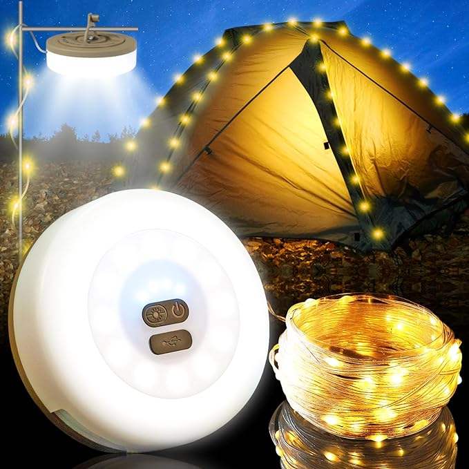 USB LED Camping String Light Waterproof Flexible Outdoor Decor Lamp
