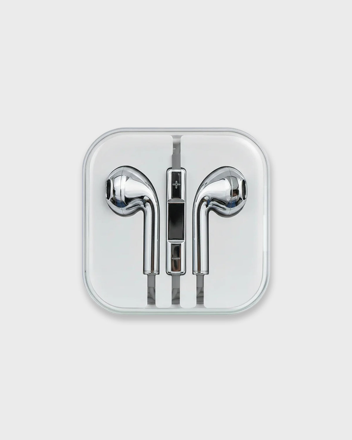 Wired Chrome Finish Earbuds, Plug & Play Zero Latency Stereo Earphones for Commute & Gaming