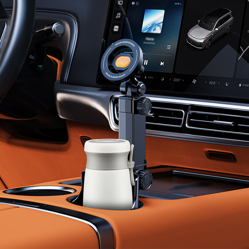 🥤Car Cup Holder Phone Mount – 360° Adjustable🧲