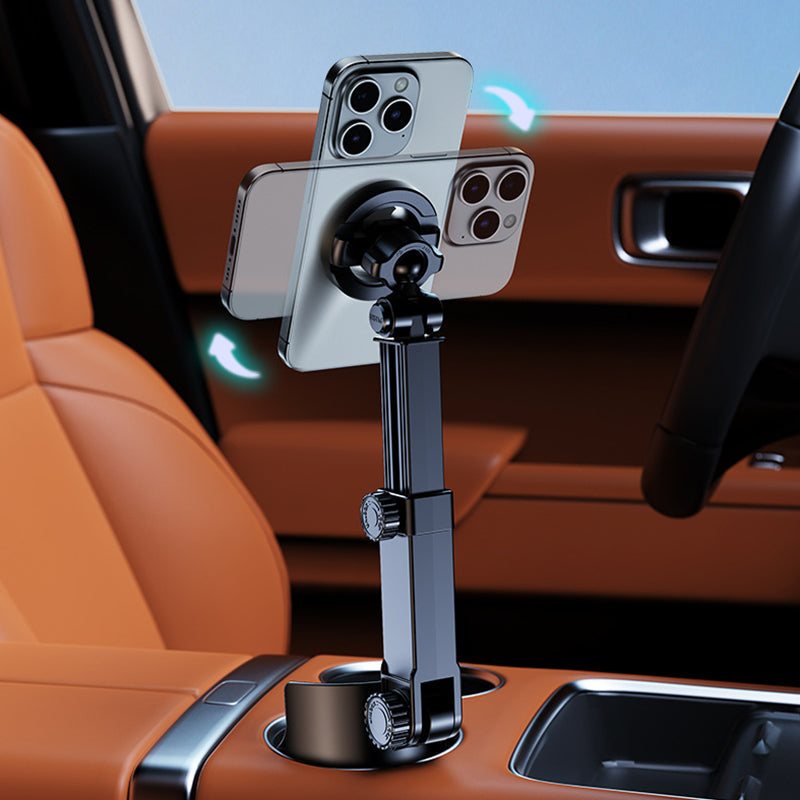 🥤Car Cup Holder Phone Mount – 360° Adjustable🧲