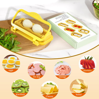 Multifunctional Stainless Steel 🥚Egg & 🍓Fruit Slicer