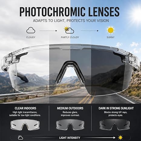 🕶One Lens, Any Light: Smart Adaptive Auto-Tinting HD Sunglasses