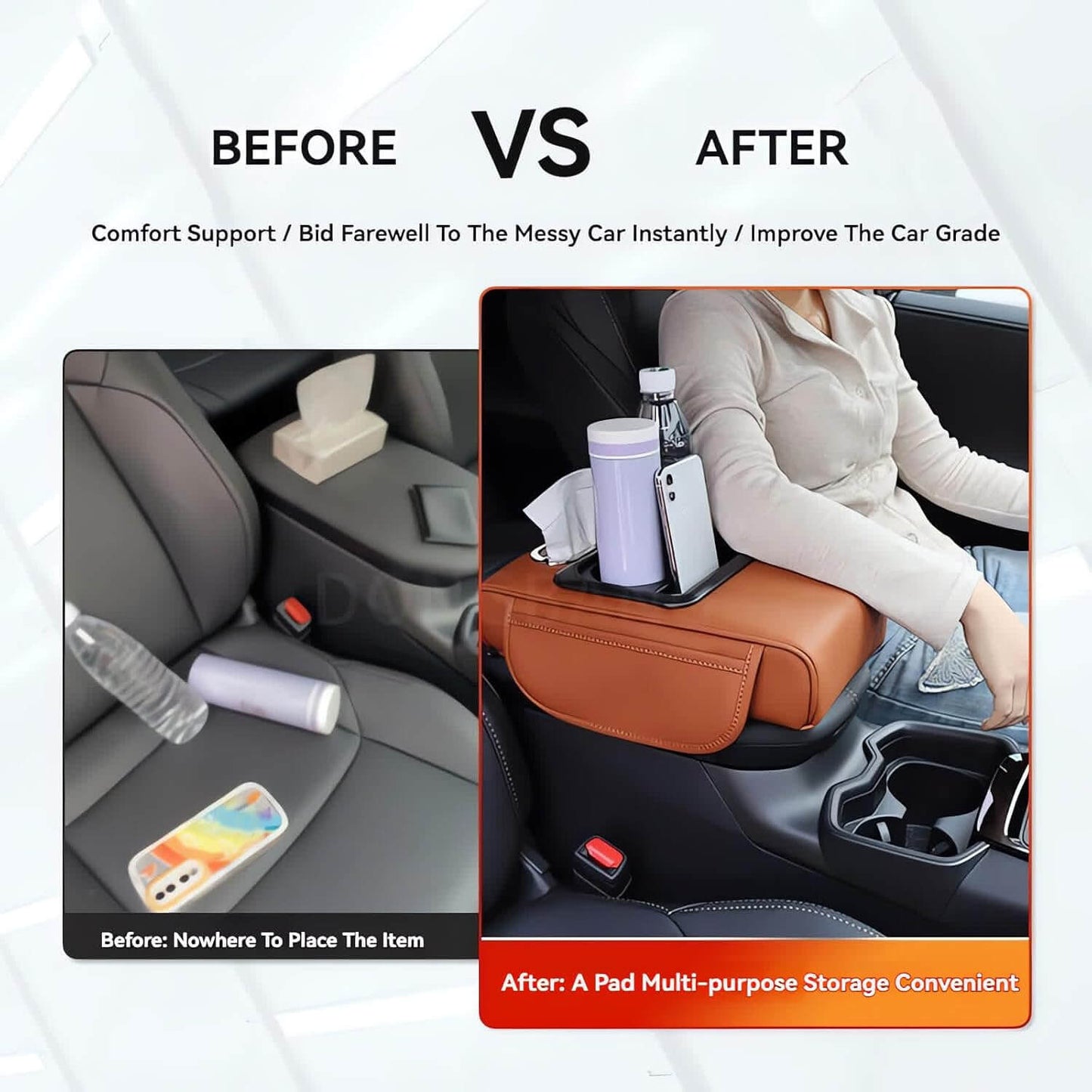 Maximize Space – 4-in-1 Car Organizer