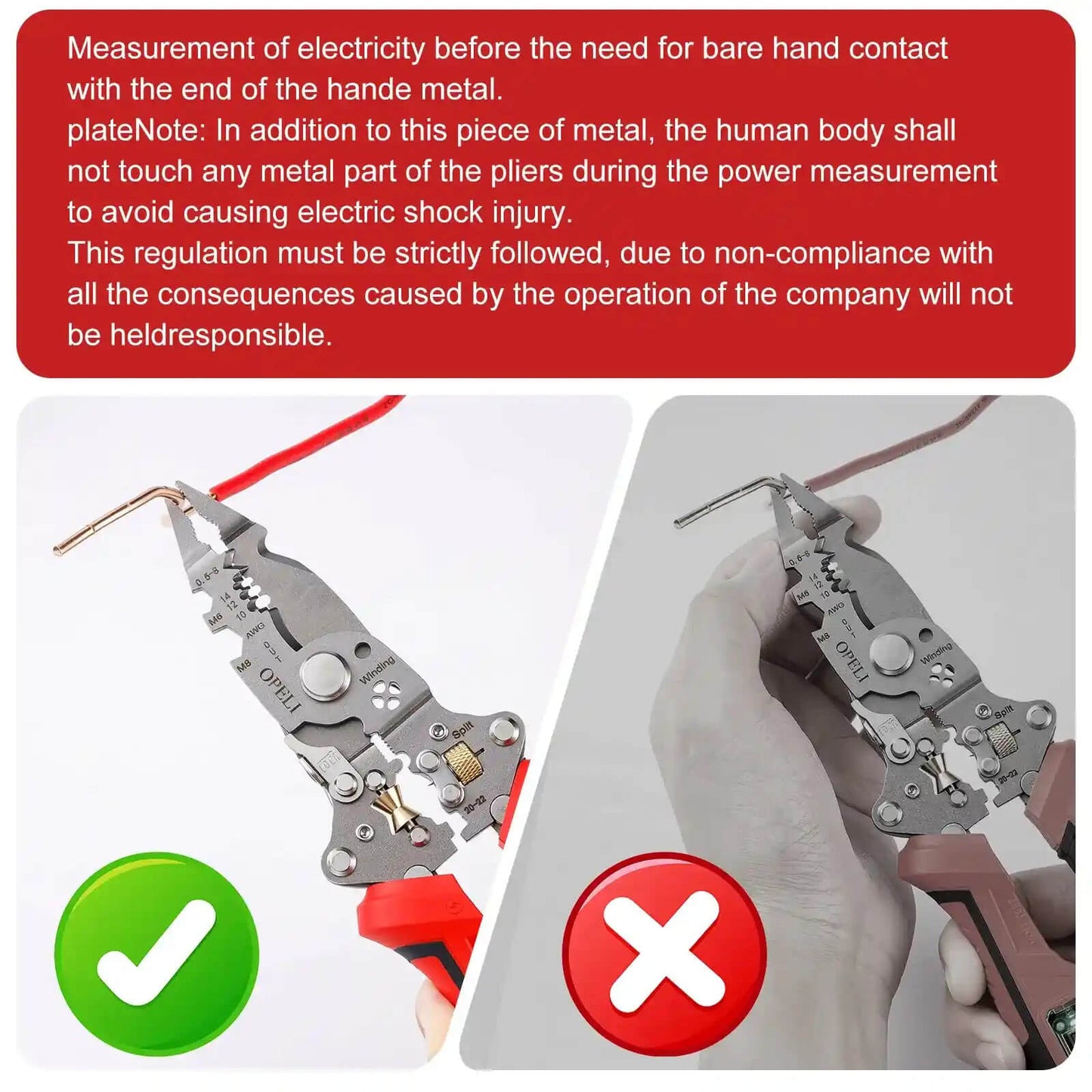 Rechargeable electrician wire stripper pliers
