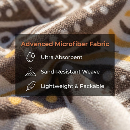 🏖️🏊‍♀️2‑in‑1 Convertible Beach Towel & Drawstring Backpack