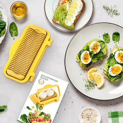Multifunctional Stainless Steel 🥚Egg & 🍓Fruit Slicer