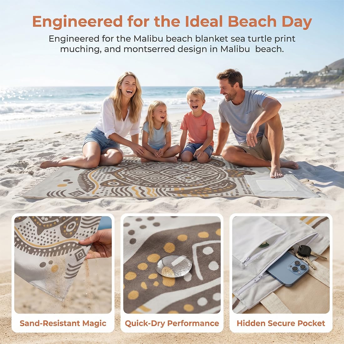 🏖️🏊‍♀️2‑in‑1 Convertible Beach Towel & Drawstring Backpack