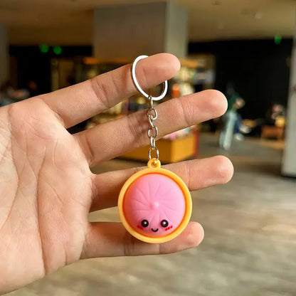 Squeeze Away Stress with the Light-Up Dumpling Fidget Keychain!