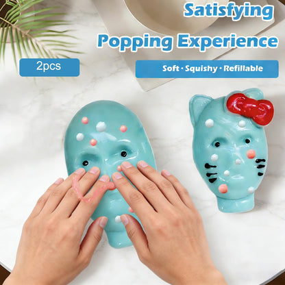 So satisfying! Pimple popper fidget toy for instant stress relief 😌
