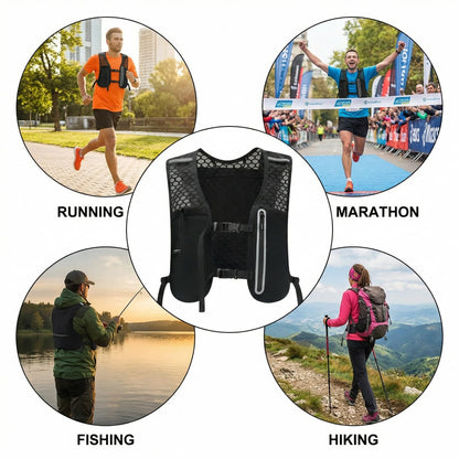 Running Hydration Vest Backpack Pack Marathoner Running Race Hydration for Trail Race, Hiking, Cycling, Climbing, Jogging