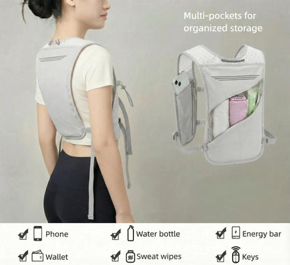 Running Hydration Vest Backpack Pack Marathoner Running Race Hydration for Trail Race, Hiking, Cycling, Climbing, Jogging