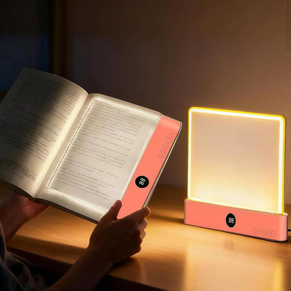 Rechargeable Dimmable LED Reading Light 3 Color Timed Off Desk Lamp
