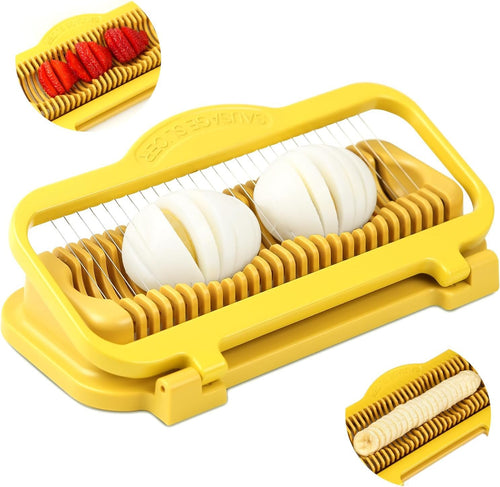 Multifunctional Stainless Steel 🥚Egg & 🍓Fruit Slicer