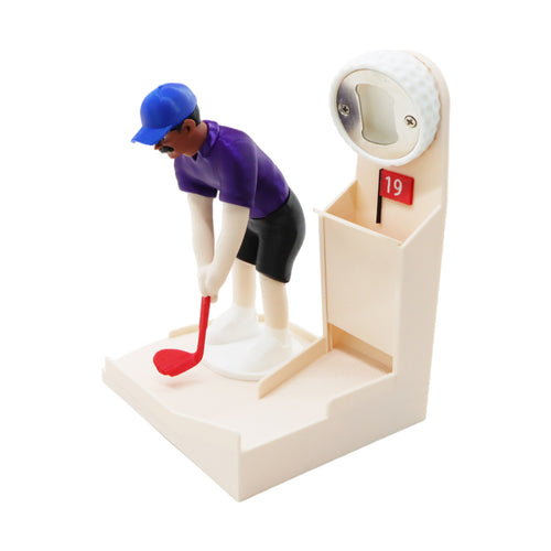 ⛳🍺✨Hook-It Harry Golfer Bottle Cap Launcher | Interactive Beer Opener, Funny Golf-Themed Novelty Gift for Golf Lovers, Party Bar Tool