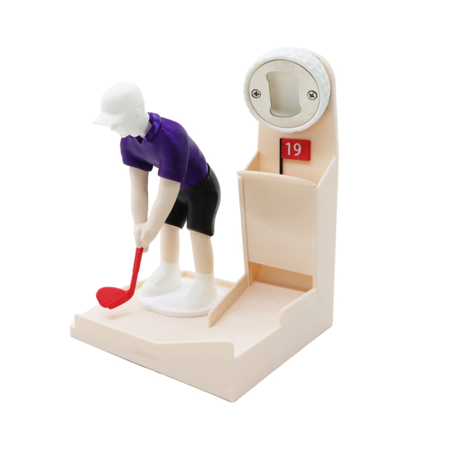 ⛳🍺✨Hook-It Harry Golfer Bottle Cap Launcher | Interactive Beer Opener, Funny Golf-Themed Novelty Gift for Golf Lovers, Party Bar Tool