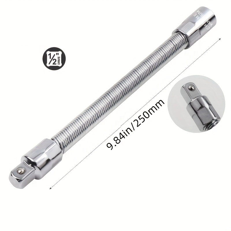 🔧 Flexible Socket Extension Rod Set  | Reaches All Hidden Bolts For Car & Home Repairs