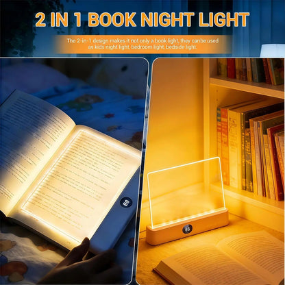 Rechargeable Dimmable LED Reading Light 3 Color Timed Off Desk Lamp