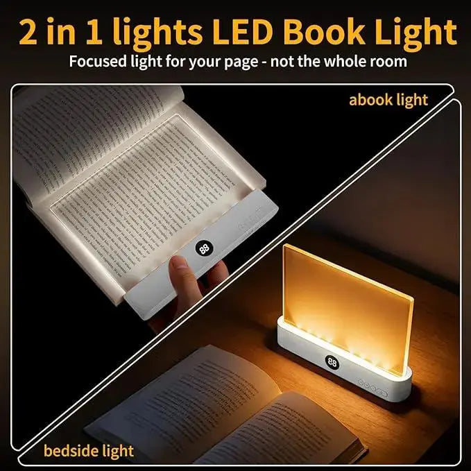 Rechargeable Dimmable LED Reading Light 3 Color Timed Off Desk Lamp