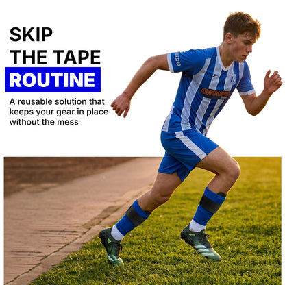 ⚽Silicone Soccer Shin Guard Straps – Light, Flexible, Non-Slip Leg Guards for All Ages, Fits Sleeves & Grip Socks