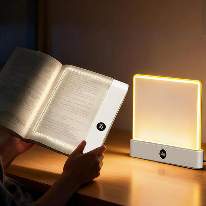 Rechargeable Dimmable LED Reading Light 3 Color Timed Off Desk Lamp