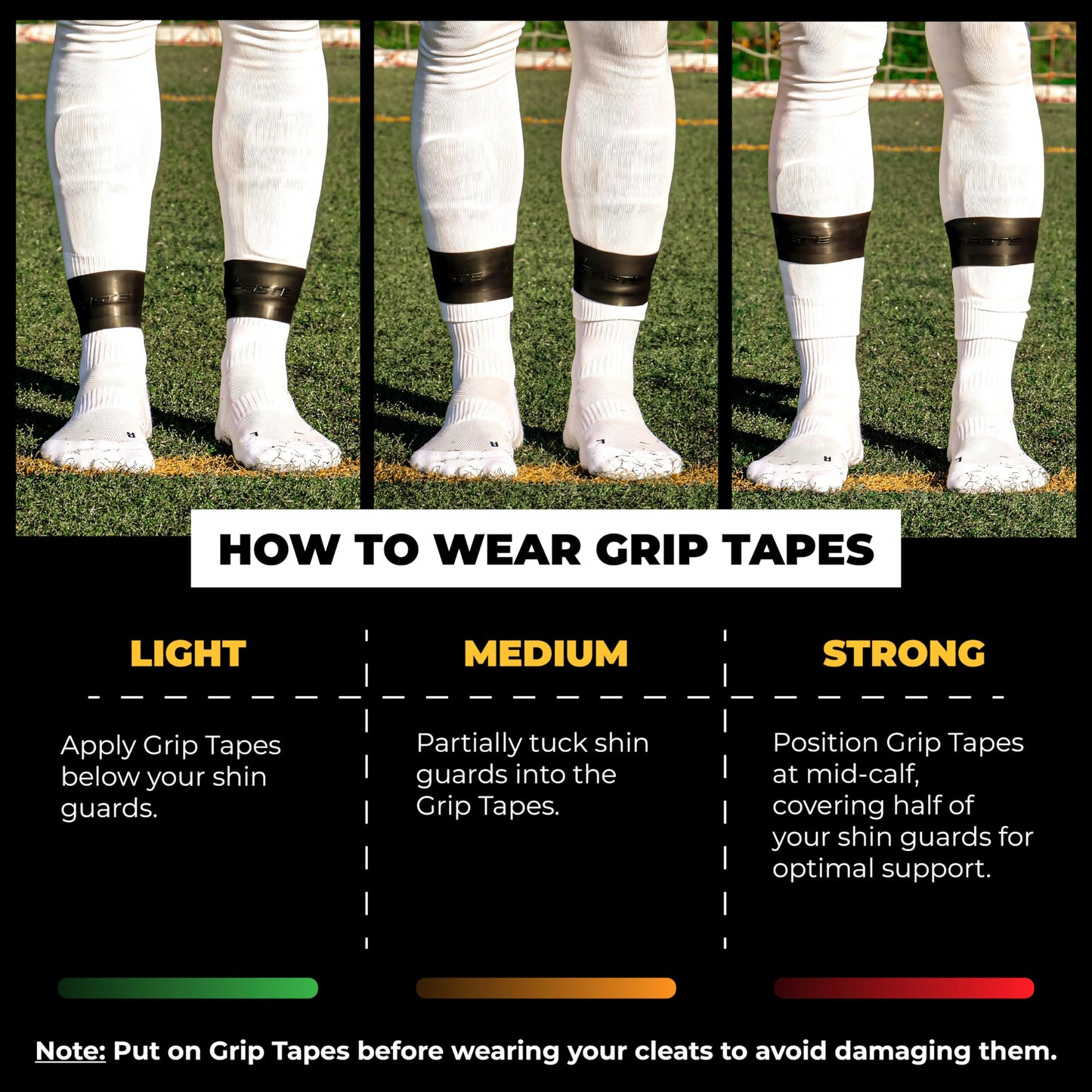 ⚽Silicone Soccer Shin Guard Straps – Light, Flexible, Non-Slip Leg Guards for All Ages, Fits Sleeves & Grip Socks